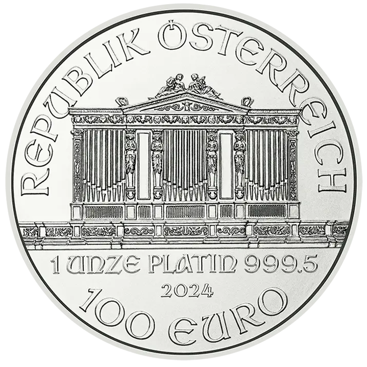 Republik Osterreich 100 Euro Platinum Coin